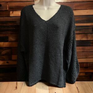 Love Navy Blue Knit Sweater Sz S/M
